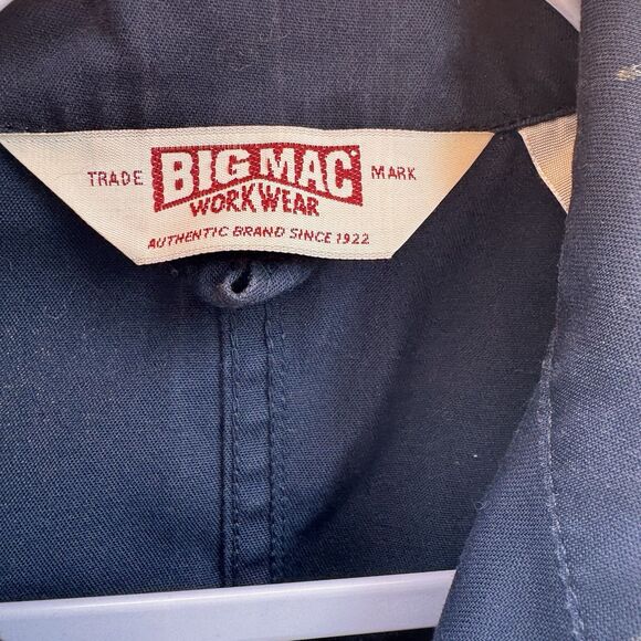 BIG MAC Authentic Workwear Blue Uniform Coveralls Carpenter 40 Michael Myers - Picture 2 of 9